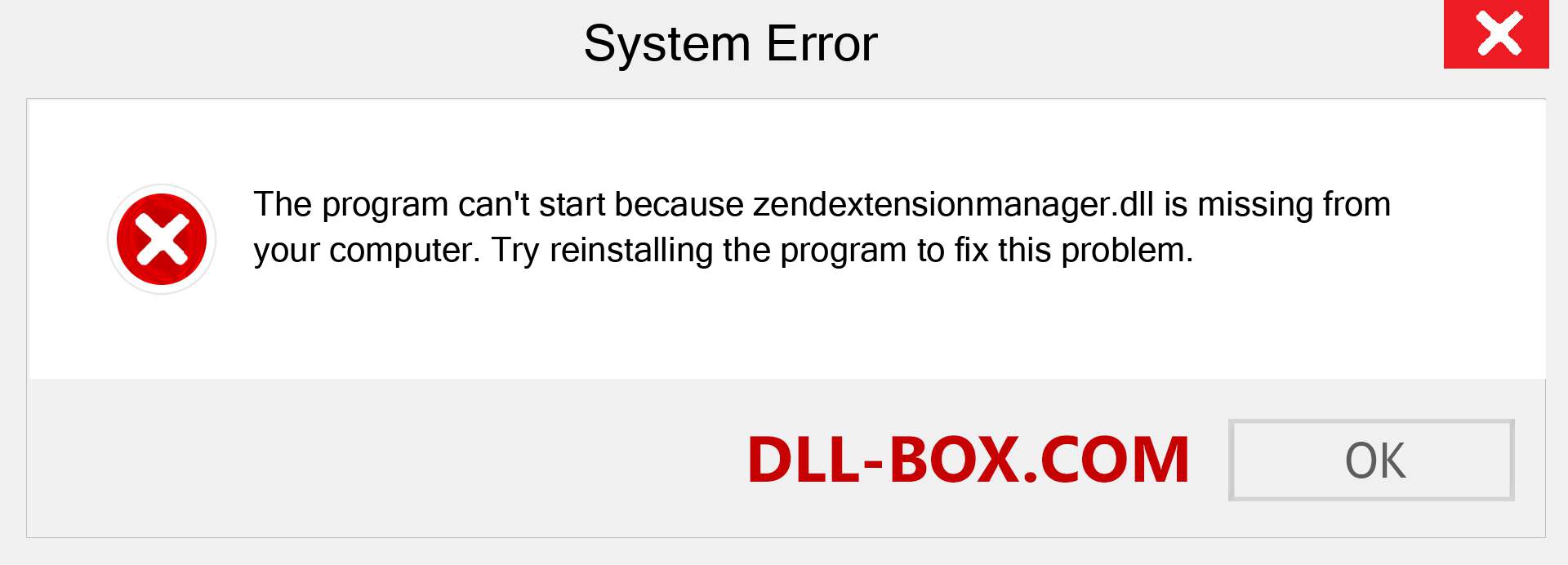  zendextensionmanager.dll file is missing?. Download for Windows 7, 8, 10 - Fix  zendextensionmanager dll Missing Error on Windows, photos, images